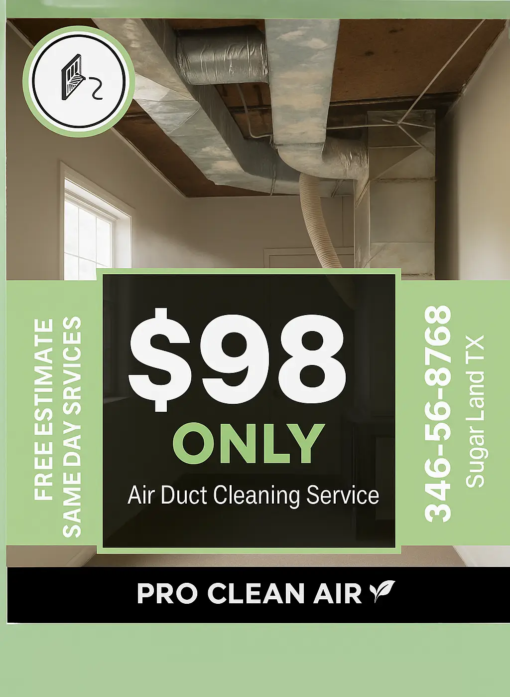 Air Duct Vent Cleaning Sugar Land TX Coupon
